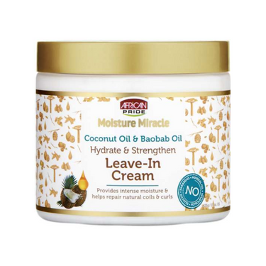 African Pride Moisture Miracle Leave-In Cream with Coconut & Baobab Oil – 15 OZ - ANNS BEAUTY SUPPLY